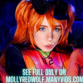 Sloppy Blowjob and Pussy Creampie. Evangelion Asuka Langley - Mollyredwolf