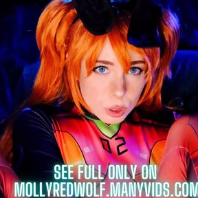 Sloppy Blowjob and Pussy Creampie. Evangelion Asuka Langley - Mollyredwolf