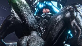 Samus Aran - Alien Monster Horny for a Futanari Pounding