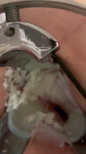 Pouring Hot Candle Wax Into Ass