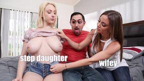 Step fantasy video with slutty Juan Largo and Havana Bleu from Filthy Family