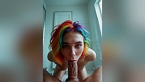 Kneeling for you, baby... watch my throat bulge and tears stream while I take it deep.