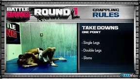 After winning the fight the BBW brunette awaits for his BBC to stretch her insides