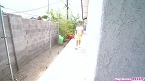 beautiful busty milf caught me by the pool and i got her wet - kailani kai johnny love