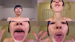Meru Adachi - Smell of Her Erotic Tongue and Spit Part 1