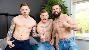 Ryan Mathias Go Wild: Steamy 3-Way Anal Ride – TinyGays 18+