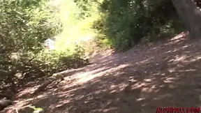 Naughty Renee Jordan Gets Railed On A Public Nature Trail