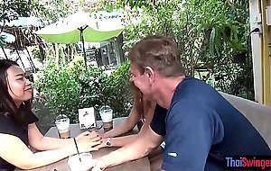 Cute amateur Thai wife wanted to try threesome sex