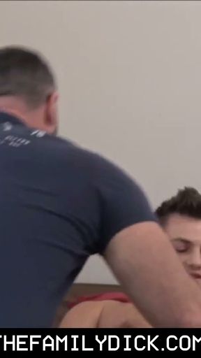 Jock Stepson Family Sex Bear Stepdad After Caught Jerking   Clip 1