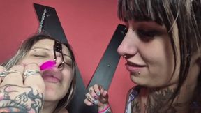Twisting, opening, and exposing the large, deep nose. By Melissa Ramos and Babe Cam Babi. part 3