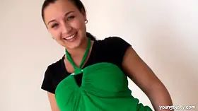 Busty young Birgit takes cock