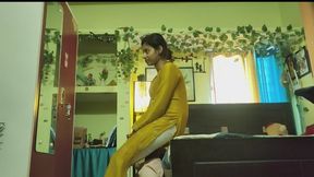 Indian Wife In Yellow Kurti – Slow Facesitting, Foot Worship & Femdom Control
