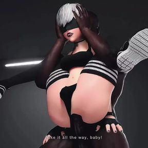 While 2B is away, 9S decides to explore his feminine side (Nier Automata JOI) (Feminization)