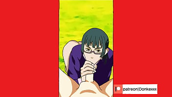 Maki Zenin gets fuck by Yuta after training