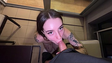 i sucked his dick on the balcony