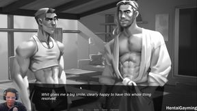 Busted in a gay shower by a sneaky neighbor