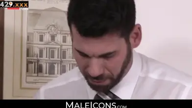 Office Fetish Fantasy - BDSM Roleplay with Hot Guys in Leather Suits