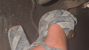 Meaty Heels Pumping Pedal In Blue High Heels