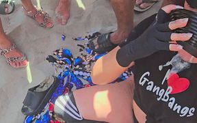 I Love Gangbang T-shirt Bukkake Beach