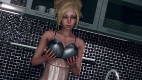 eternum 4 - penelope forgets orion is home shows off her night dress