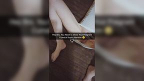 Neglected Pregnant Cumslut Cheats & Gets Creampied