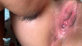 Amazing couple fucks so passionately they cum twice out loud