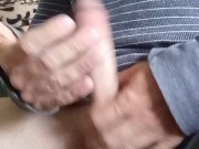 Watching TV playing with my dick I decided to make a quick video