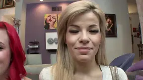 Three sexy ladies explore lesbian playtime