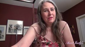 Experience the Thrill of Aunt Judy's - Your Mature Step-Auntie Grace's Explosive Blowjob (POV)