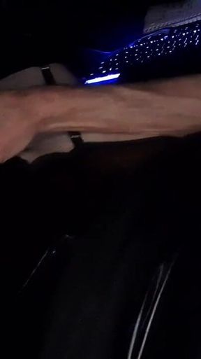 Late Night Laying on the Bed Wearing Sexy Lingerie Jacking of
