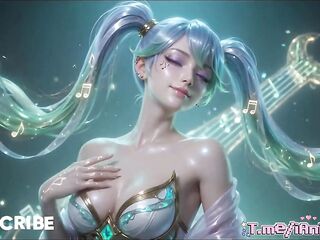 Ai Compilation Sona League of Legends Juicy and Shiny Body