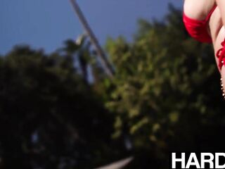 HARDX - Stacked Cubbi Thompson’s Ideal Curves Destroyed in Epic Hardcore Smashing Session