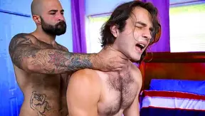 Hairy Stepdad Fucks His StepSon Hard In Intense Gay Porn Scene