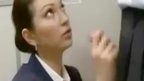 Seductive Flight Attendant Tempts Passenger In Secret Plane Spot