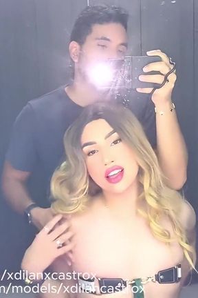 Beautiful Trans Femboy Gets Fucked Bareback by Curious Hetero