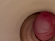 Quick fuck anal fleshlight - inside view - deep cumming