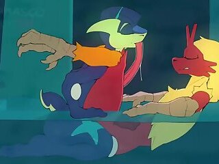 Blaziken and Greninja Having College Fun