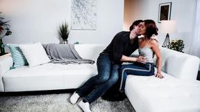 Redhead has no option than to deepthroat & fuck gfs step bro