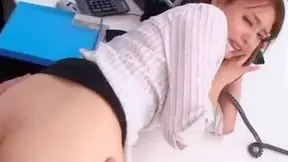 Steamy Asian Secretary Caught In Hot Office Affairs With Boss