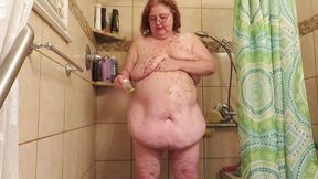 BBW Nurse Vicki pee in my pants shower and chocolate sprinkle play!