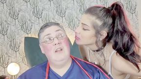 THE BEAUTIFUL GOTH KISSING MY CHEEKS WITH PASSION - BY ANNY HOUSE - CLIP 4 IN FULL HD