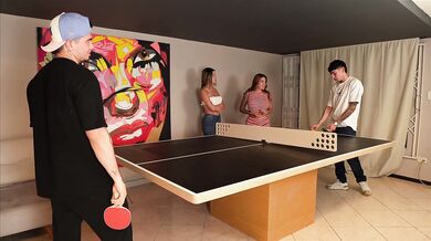 Her boyfriend loses a bet and watches me fuck his girlfriend and her blonde friend hard