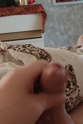 Lying in Bed and Playing with My Cock and Waiting for a Wet Hole