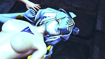 Touching Robot Girl - 3D hentai