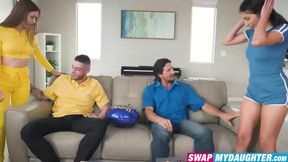 Kourntey Rae and I used our titties to pleasure Tommy and Billys erect dicks