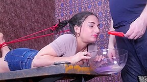 Violet Sky In Spanked Raw And Red