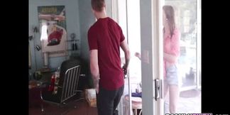 Horny Emma Stoned getting horny for a large massive dick