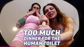 Too Much Dinner For The Human Toilet - Princess Honey And Goddess Green (HD1080p)