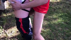 Yougn badboy fucked outdoor by Koldo Goran