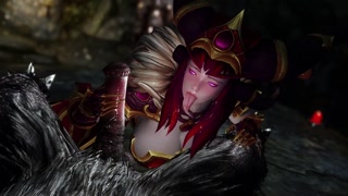 skyrim red Dragon Queen Alexstrasza troll sex